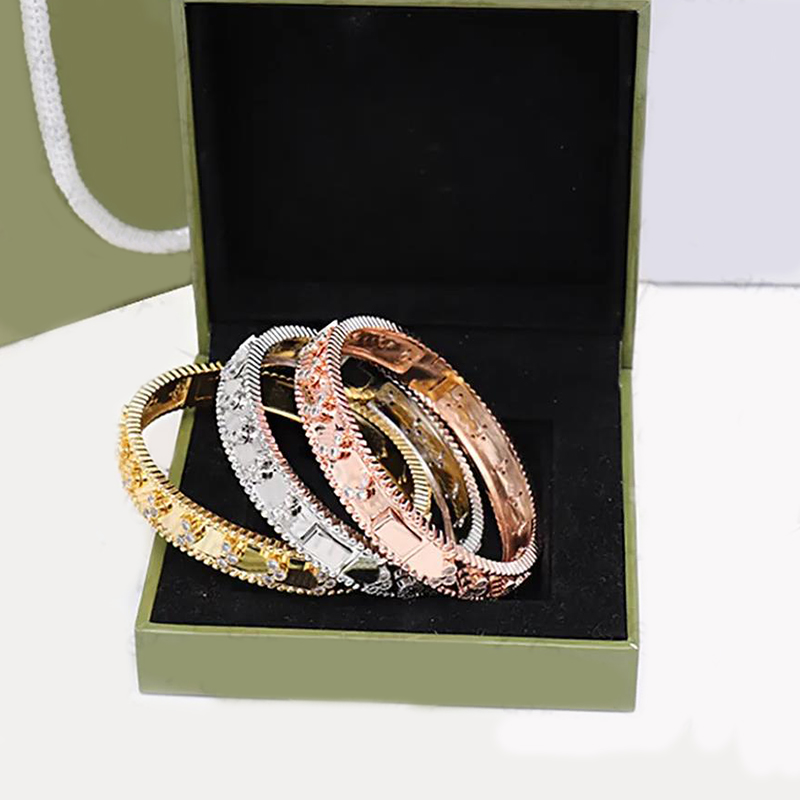 Designer Elegant Bracelet Luxury Stone Chain Bracelets Fashion Man Woman Wedding Jewelry 4 Styles-image-761955780