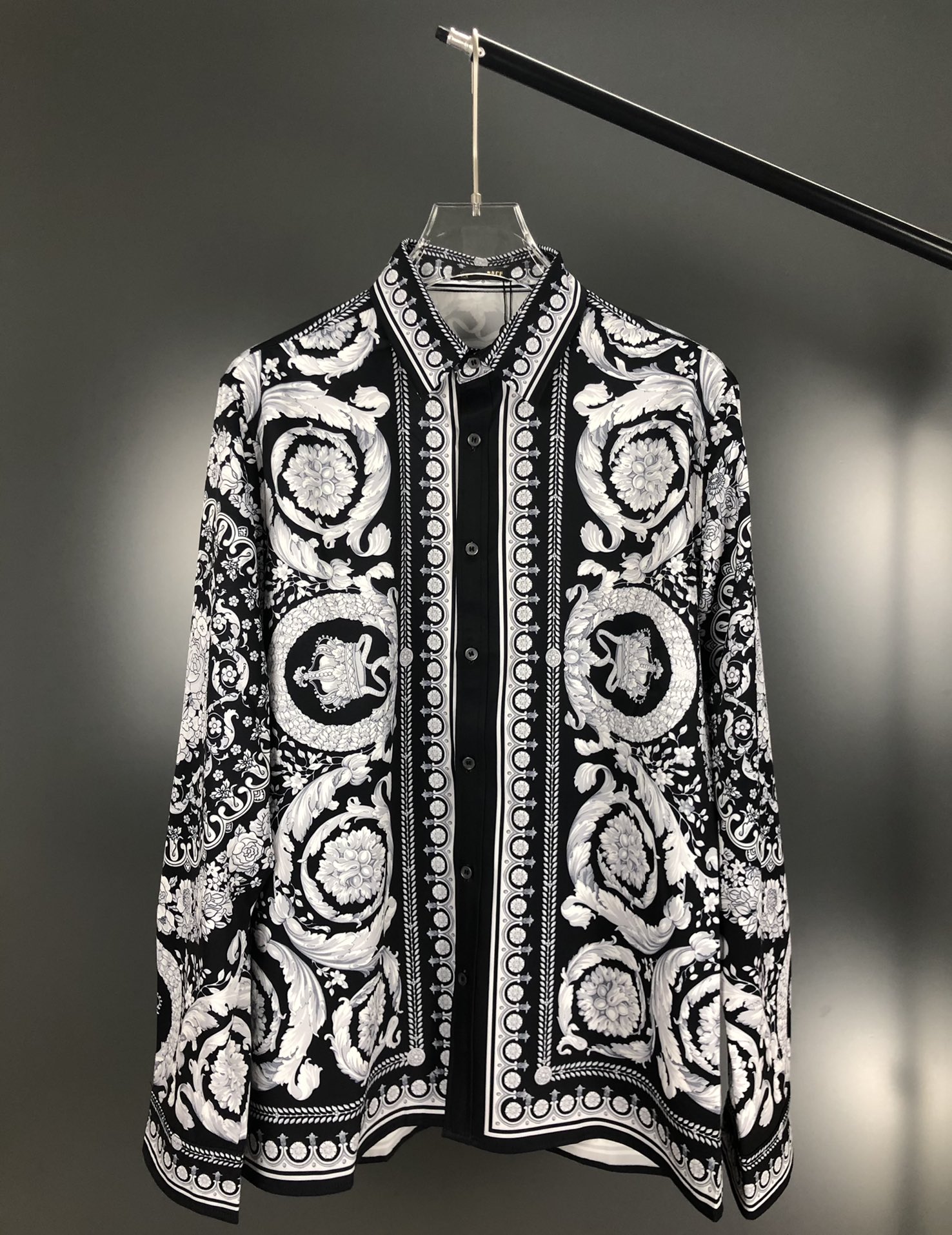 2024 été nouveau modèle hommes designer merveilleuses chemises d'impression ~ chemises de taille américaine ~ grandes chemises à manches longues