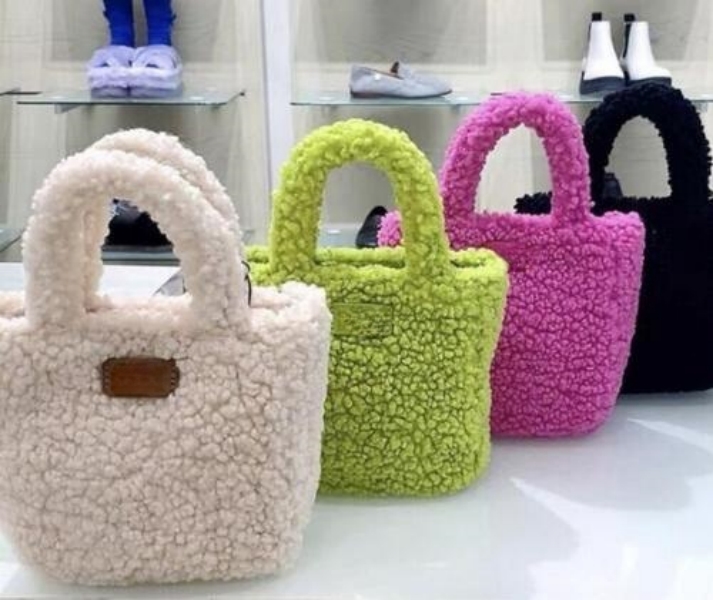 Cute Lambhair Plush Bag Crossbody Bags Fashion Designer Shoulder Bags for Women with OPP Bag-image-904716031