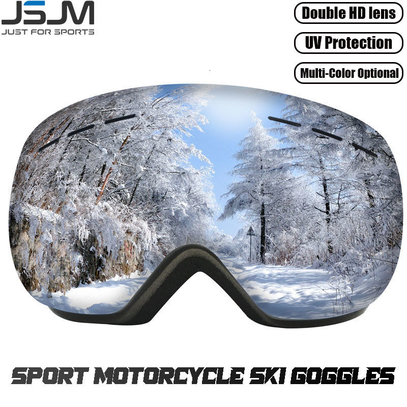 Ski Goggles JSJM Men Women Double Layers Anti Fog Big UV400 Glasses Protection Skiing Winter Snow Snowboard 230920