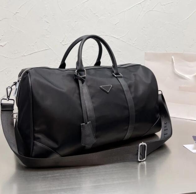 Top Quality Men Fashion Duffle Bag Triple Black Nylon Travel Bags Mens Handle Luggage Gentleman Business Tote with Shoulder Strap Rave Reviews-image-904458795