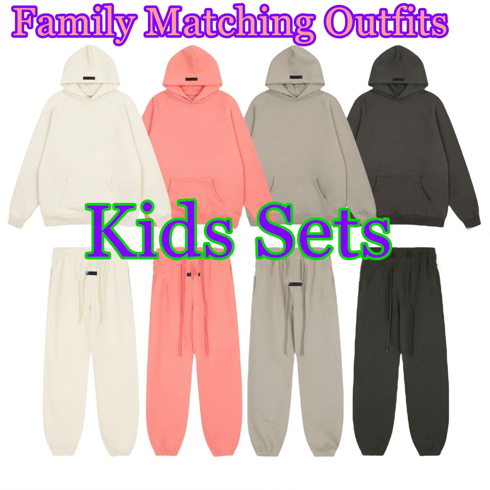 Family Matching Outfits kids Hoodies baby Sweatshirts Mens womens Hooded girls boys Parenting clothes toddler Streetwear designer Loose Lovers To-image-817632227