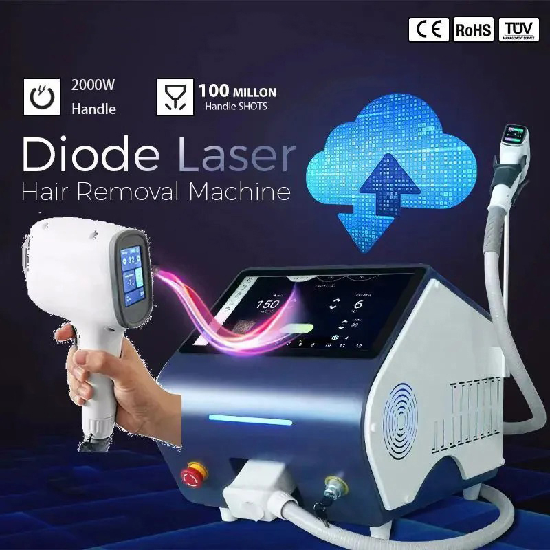 Portable Diode laser hair removal Machine Factory Price 755 808 1064 3 Wavelengths Professional Desktop hair removal laser