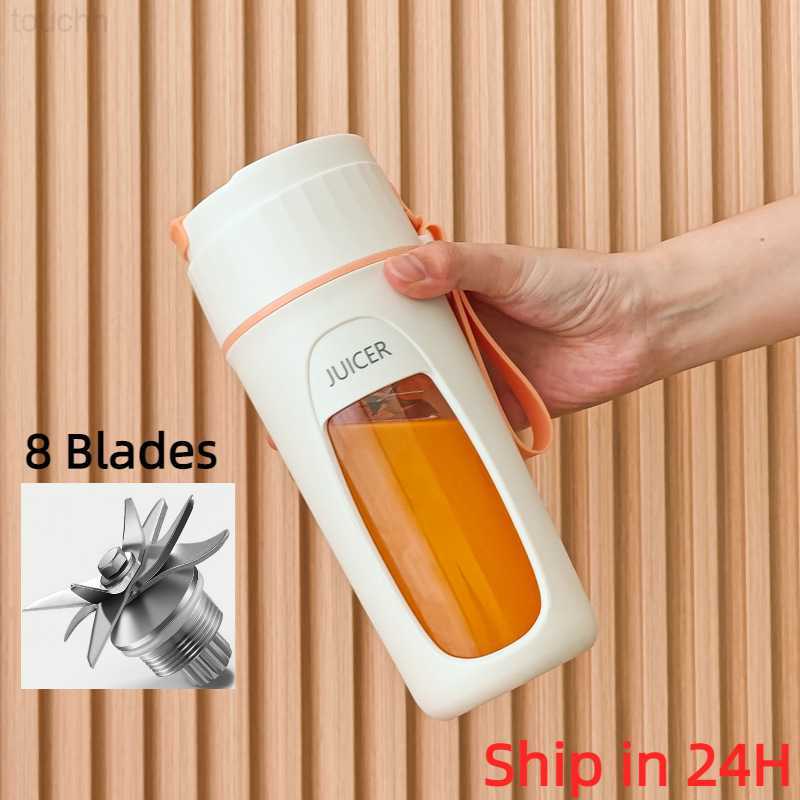 Juicers Portable Juicer Mini Electric Blender Multifunction Juice Maker Machine Fruit Mixers Extractors Smoothies Mixer 8 Blades 3000mAh L230921-image-906088811