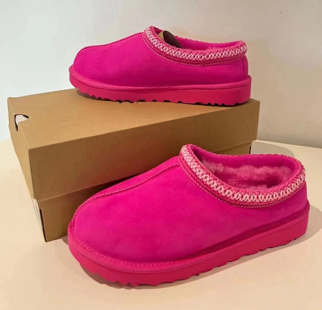 10A Genuine leather High quality Wool tazz tasman slippers designer sandals women platform sliders slipper tasman mens slides designer women pant