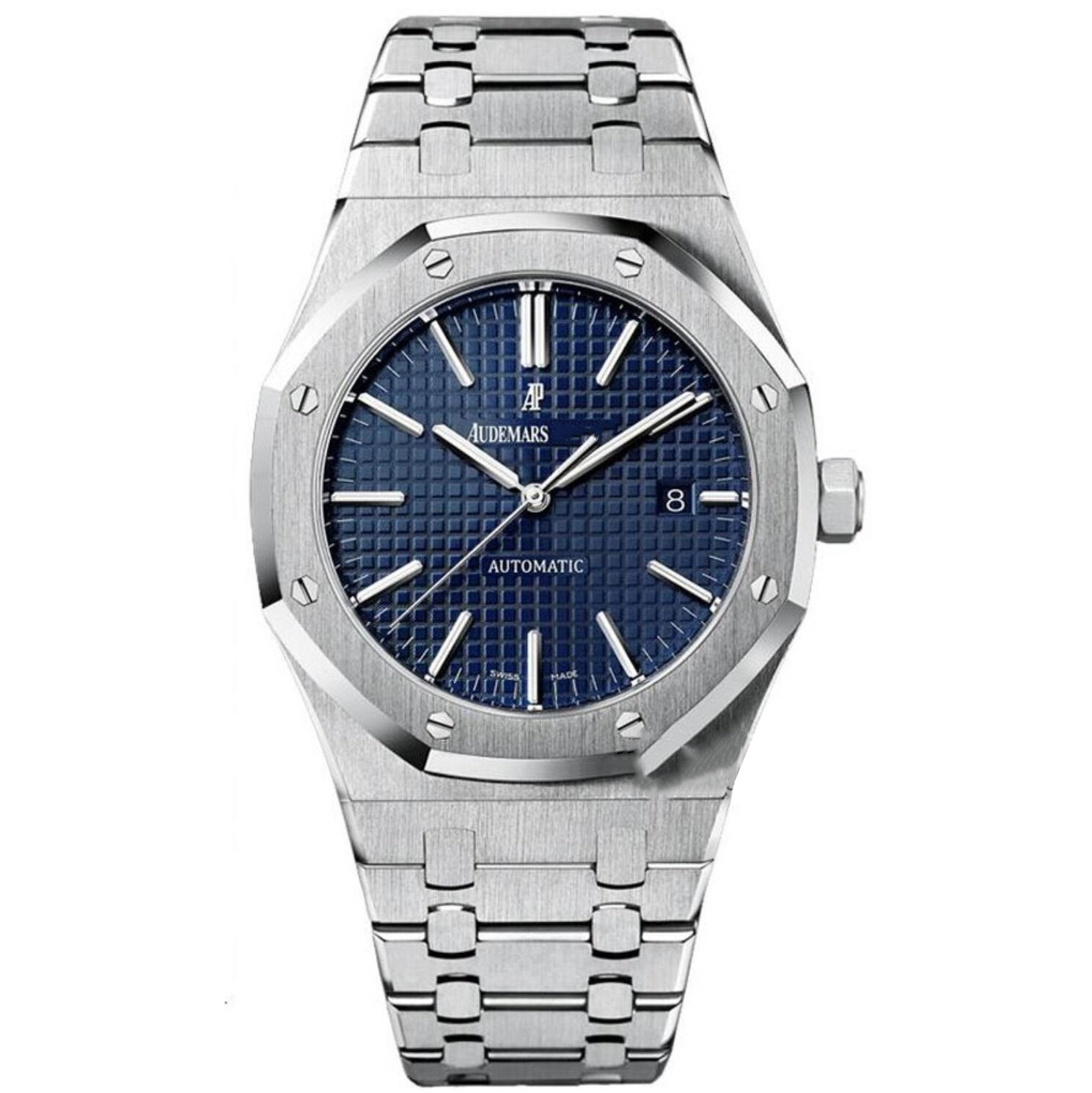 2023 High Quality Top Brand Audexxx Pigxxx Mens Watch Stainless Steel Waterproof Sapphire Automatic Mechanical Movement Man AP Watches AP15500ST Wri