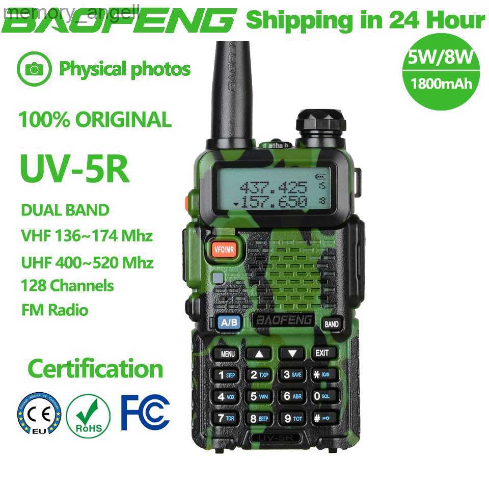 Walkie Talkie Baofeng Camouflage 5W/8W UV5R Walkie Talkie Dual Band 136-174Mhz 400-520Mhz Portable BF UV-5R Two Way Radio Transceiver 1L260524-image-906056984