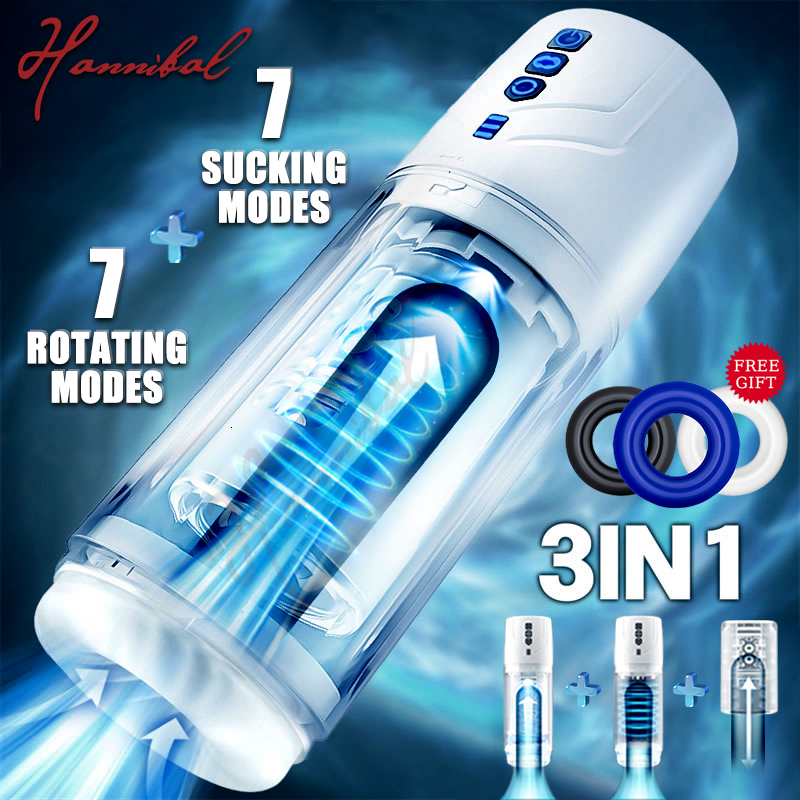 2026 New Masturbators Hannibal Automatic Masturbator For Men Blowjob Machine Male Masturbation Rotating Masturbate Toys Ipx7 Waterproof Adul
