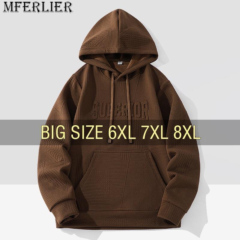 Sweats à capuche pour hommes Sweatshirts hommes à capuche surdimensionné 6XL 7XL 8XL grande taille pulls pleine longueur printemps automne manche