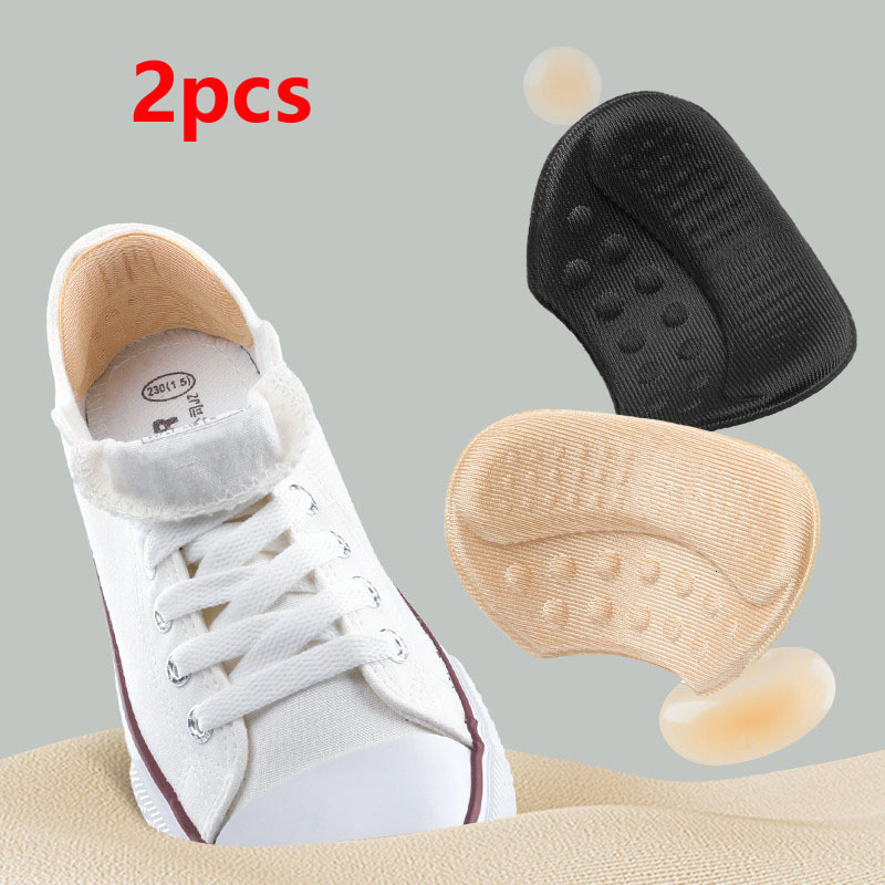 Pièces de chaussures Accessoires 2pcs talon autocollant semelles chaussures de sport ajuster la taille doublure poignées protecteur soulagement d