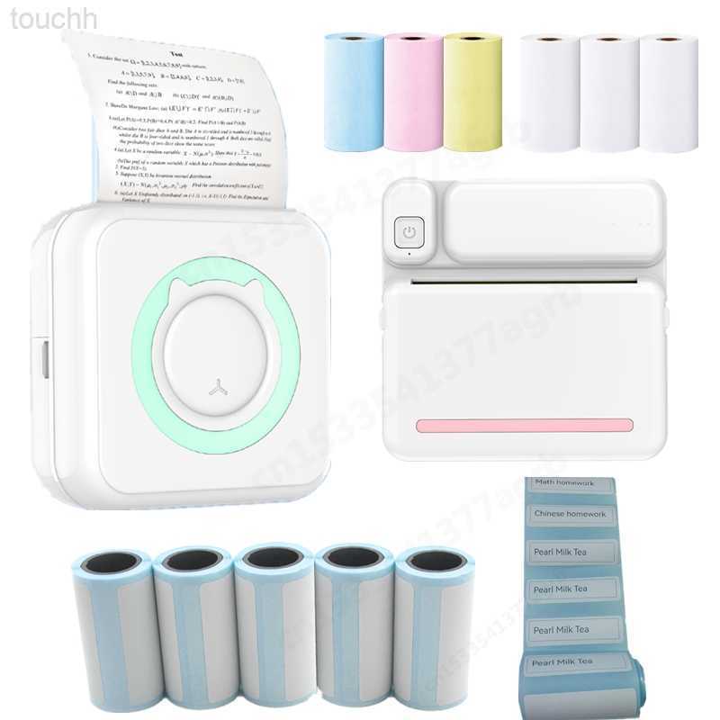 Printers Portable Mini Printer Thermal Sticker Label Printer Inkless HD Print Pocket Printers Bluetooth Miniprint Photo impresora termica L230921-image-905341980