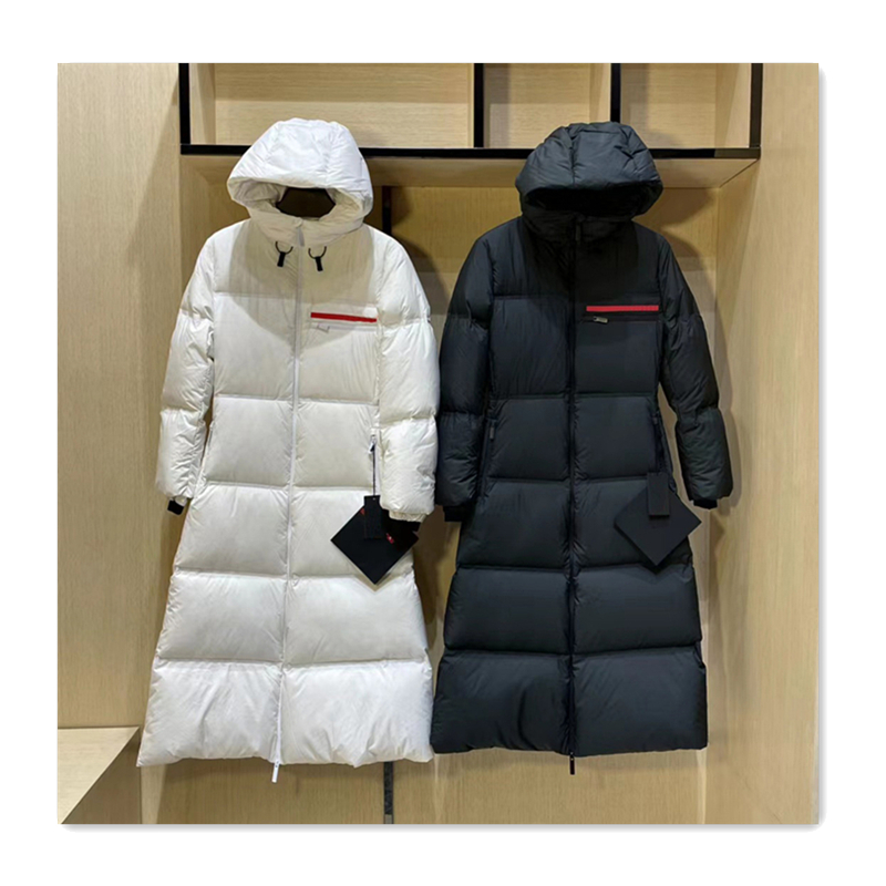 Winter Designer Womens Down Jacket Women Cotton Jacket Coat Red Logo Letter Pattern Women Outerwear Fashion Warm Long Straight Thickened Womens Park