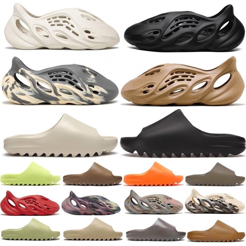 Sandales de créateurs Sliders en mousse Vermillion Mineral Blue Onyx Noir Pure Slide Ochre Bone Résine Clog Desert Ararat Hommes Femme Pantoufles