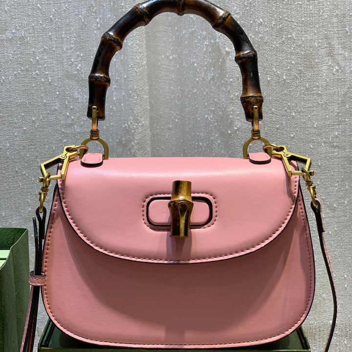 10A High quality genuine leather women Bamboo bag Top Handle Tote Bag Lady Crossbody Fashion Flip small square designer handbags Plain bag 675797