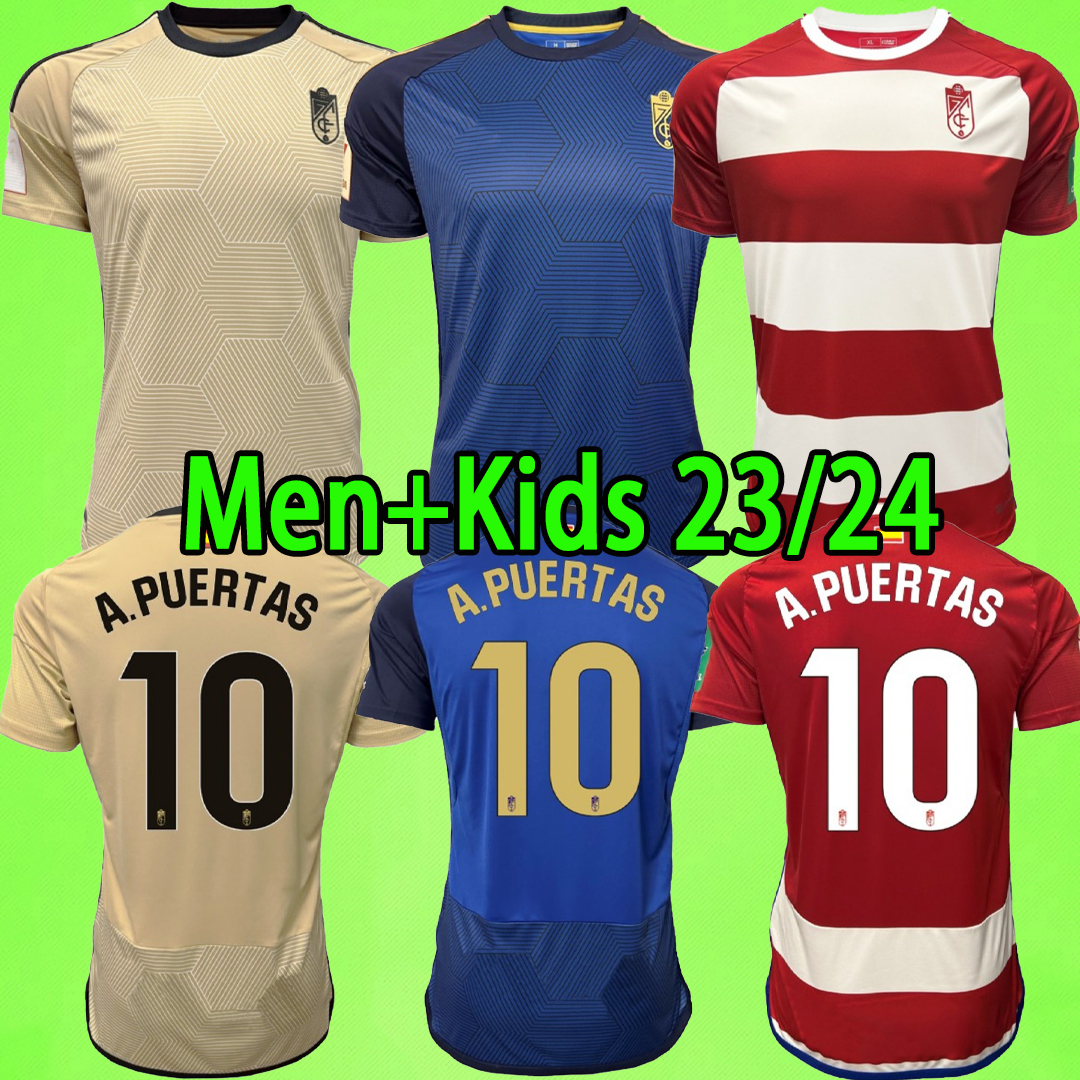 23/24 Grenade CF maillots de football kit enfants CALLEJON A.PUERTAS SORO UZUNI 2023 2024 Grenade JesUs Vallejo Shon Weissman F.DIEDHIOU C.NEVA B