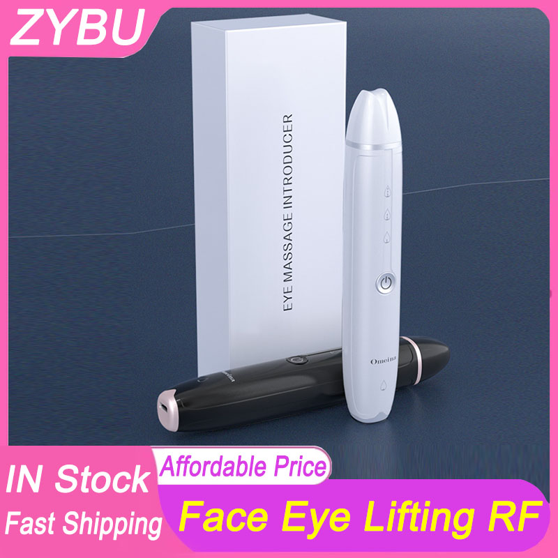 New RF Eye Beauty Instrument LED Eye Massage Pen Light Line Firming Rejuvenating Skin Introduction Home Use Anti Aging Wrinkle Removal Radio Frequen