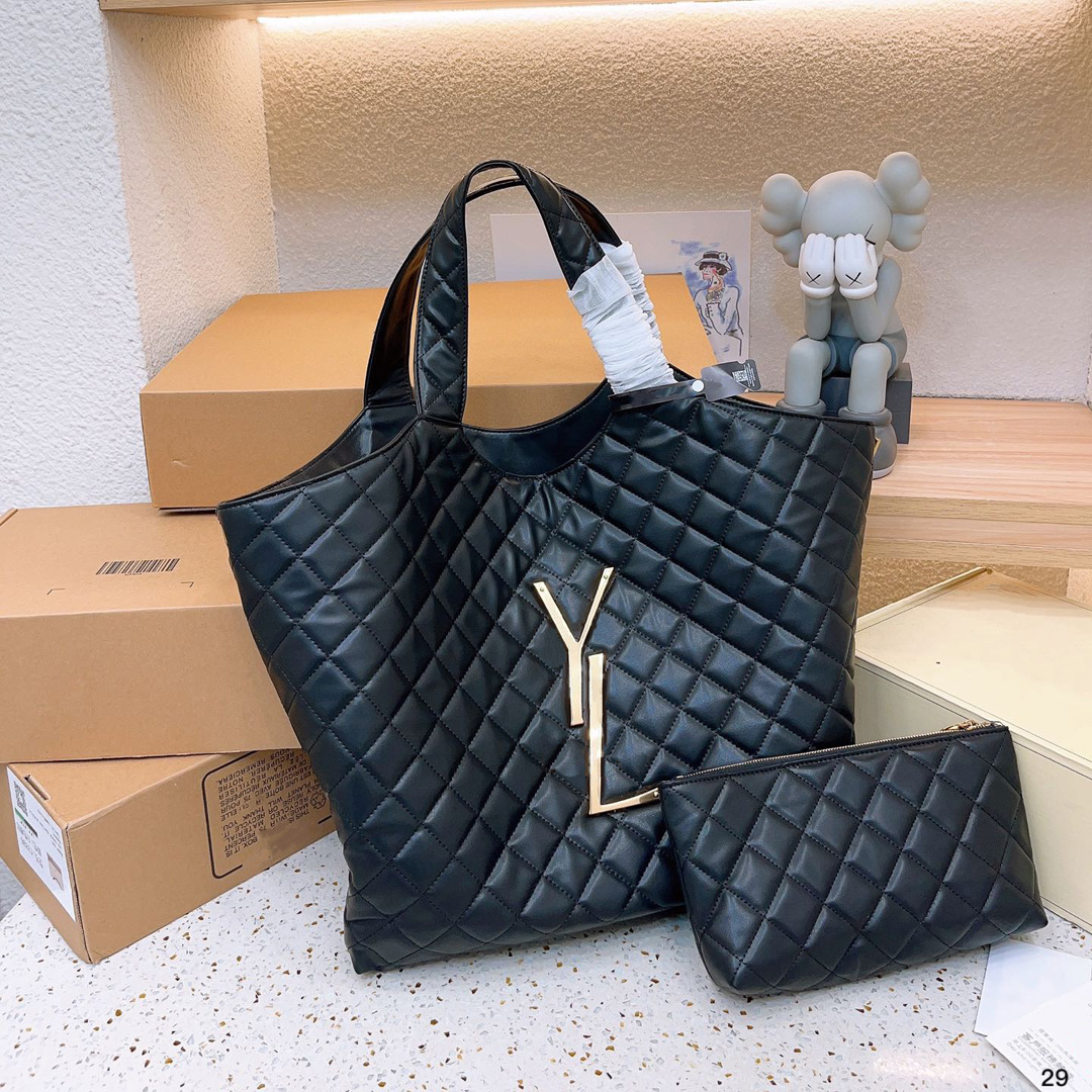 Tote bag Luxury designer bag Casual bag Tote Y logo Top quality original handbag large casual shopping bag purse sling wallet Cross body Women fa-image-919906161
