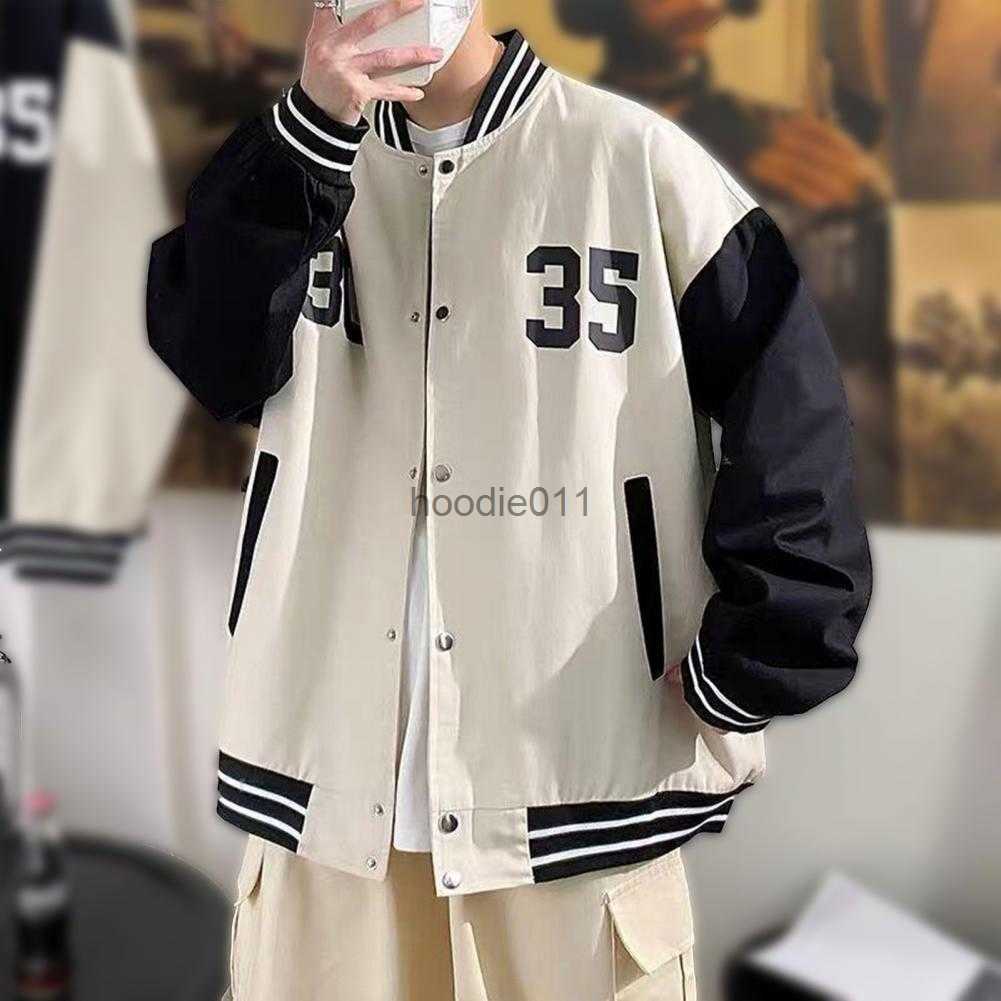 Men's Jackets Men Jacket Popular Fashion Trendy Single-breasted Baseball Style Coat for Autumn Men Baseball Uniform Men Coat L230925-image-906124565