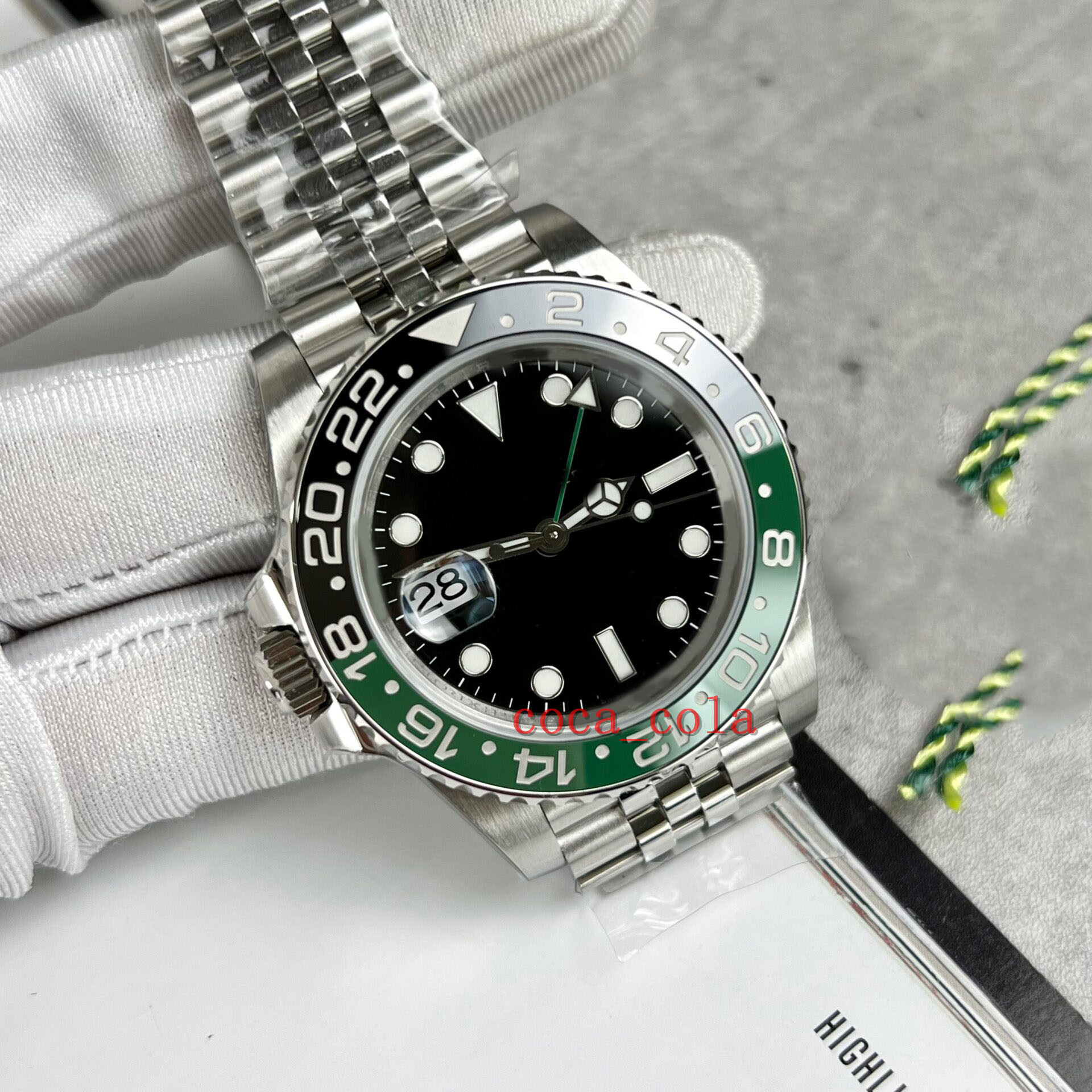 A brand-new gmt SPITE JUBILEE BRACELET BEST 40MM model 3285 Movement Automatic Waterproof Fashion Men's Watch