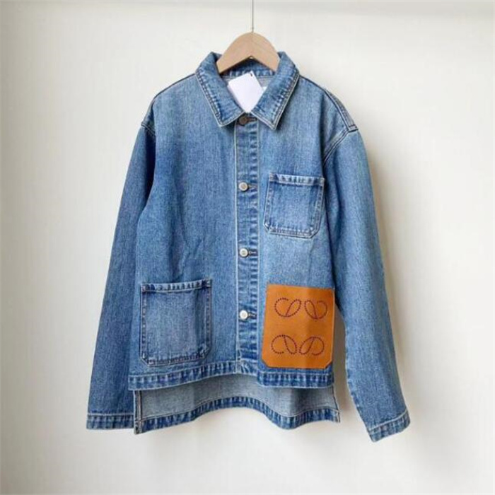 Spring Autumn Women Jackets Denim Coat Womens Button Letters Style Slim For Lady Outfit Woman Designer Jackets Pocket Classic Windbreaker Coats S