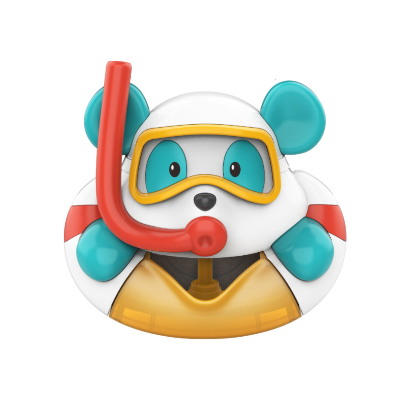 Jouets de bain Machine à bulles de bain ours avec 12 chansons de comptines jouet de bain pour enfants 1 2 3 4 5 Machine à bulles pour baignoire j