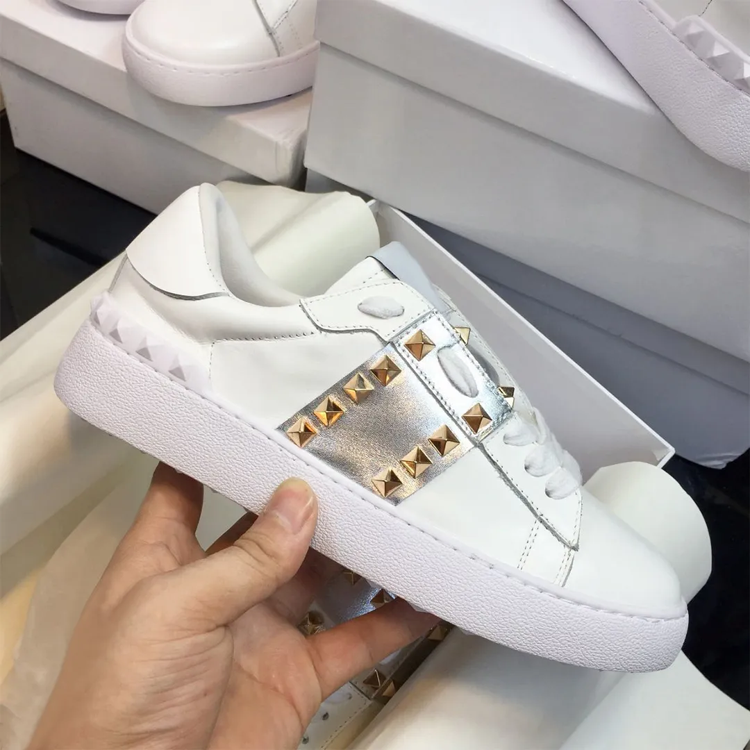 Top qualité hommes femmes chaussures habillées confortables blanc noir mode véritable cuir décontracté respirant dames basses sports de plein air