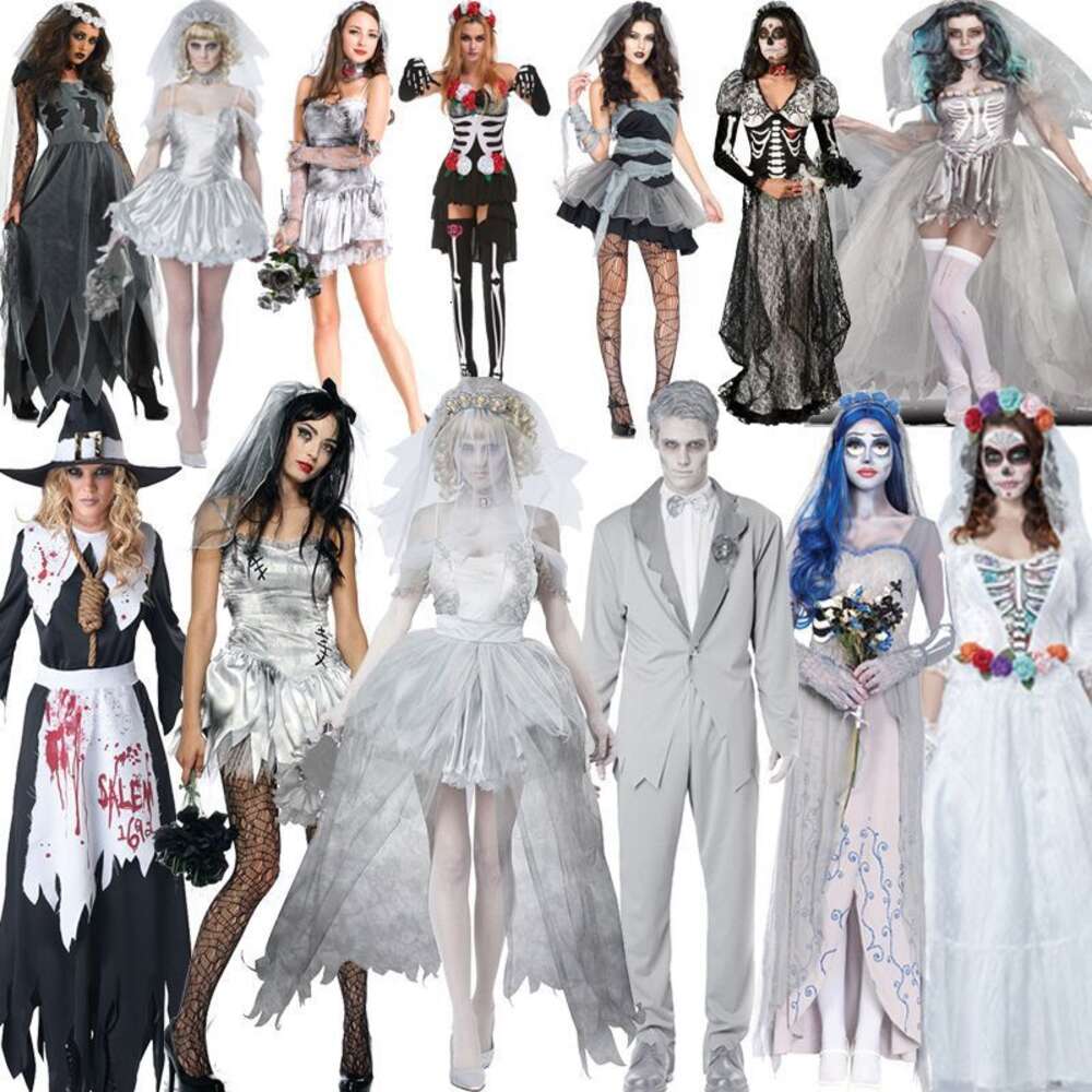 Halloween Costume Adult Role-playing Ghost Bride Cosplay Terrifying Bloody Clothing Vampire Party Dress Halloween Costumes