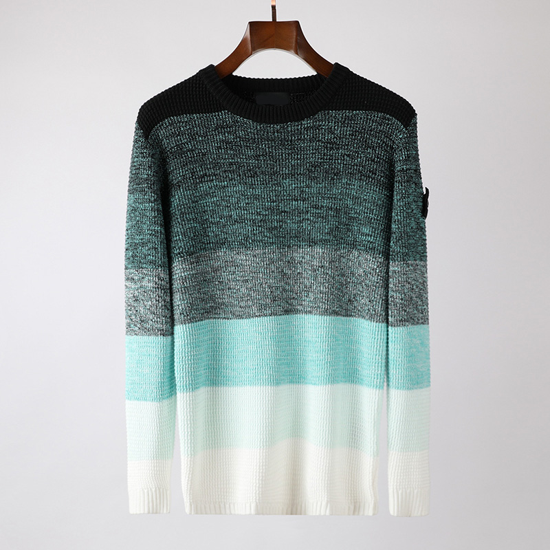 SHADOW SERIES Brand mens topstoney Stripe design sweaters classic loose pullover knitted wool island designer Sweaters