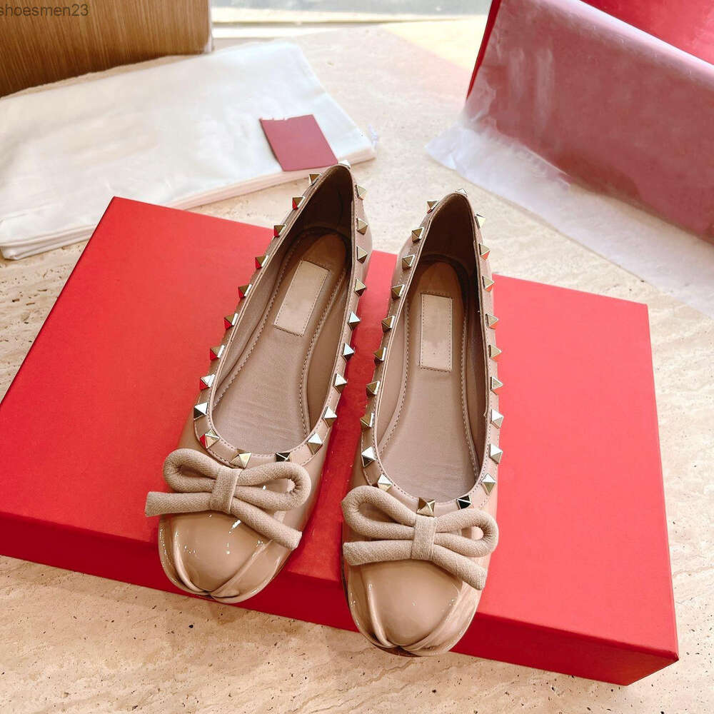 2025--Shoe Round Summer Female Best-quality Shoes Shallow Flat Ballerina Silk Bottom Girl Head Bow Satin Single Ballet Colors