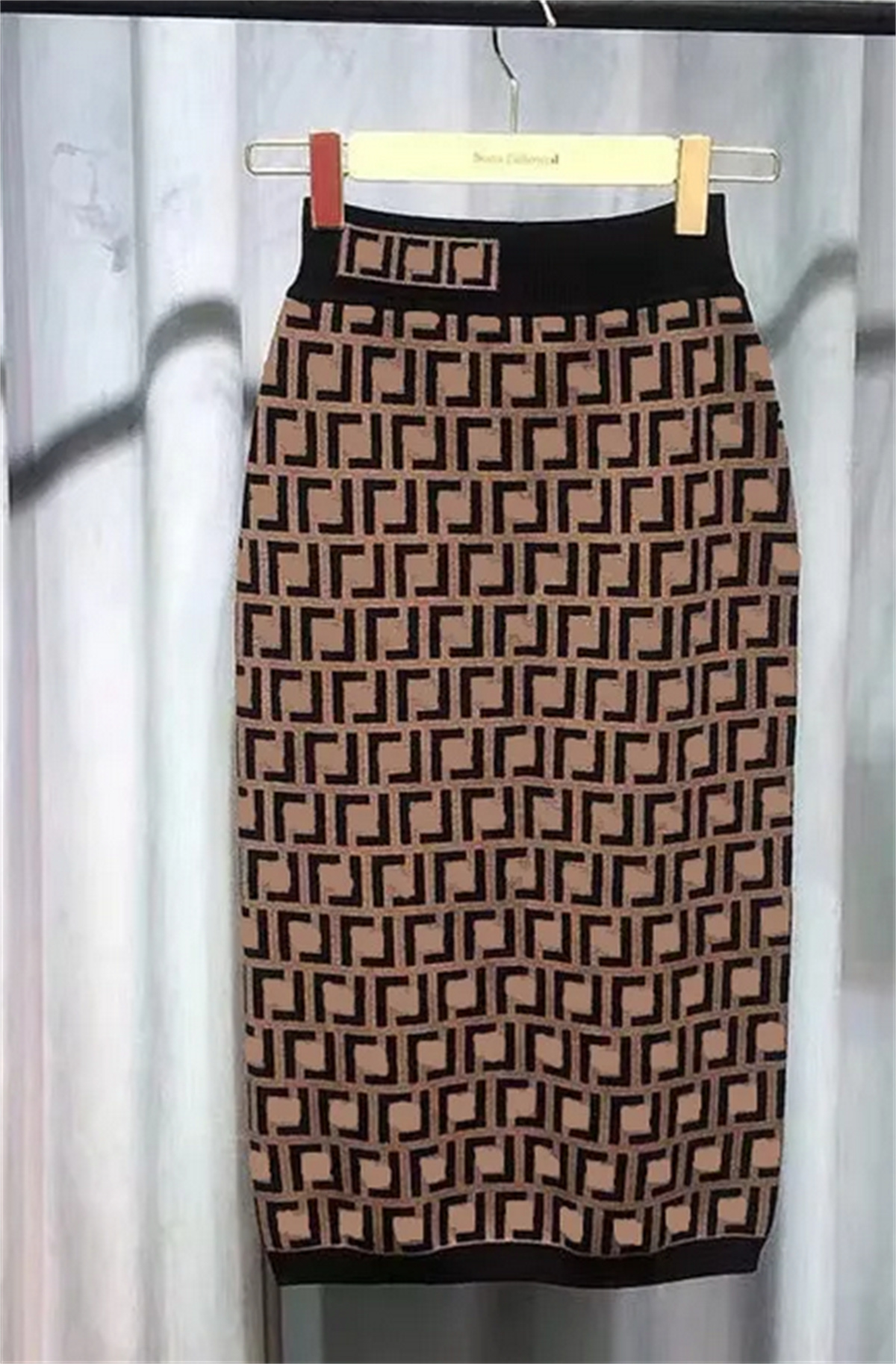 Womens knit Skirts Autumn Winter Knit Pencil Women High Waist Elastic Sexy Knited Split Midi Step Package Hip Short Ladies Slim clothes-image-906340076