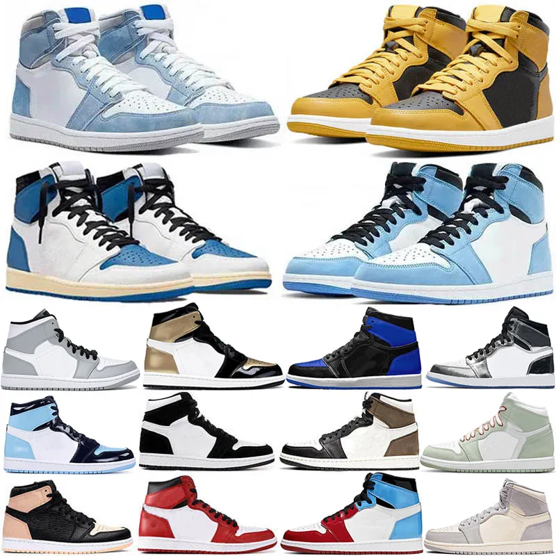 Designer high Basketball shoes 1 Men Women University blue Fearless Obsidian Top Banned Bred Toe Chicago Sport Sneaker With Box