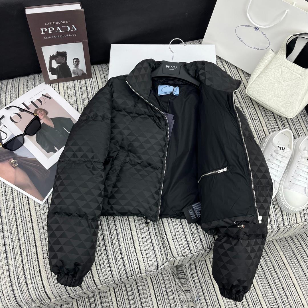 Womens Short Down Jacket High Quality Designer Downs Parkas Whole Triangle Classic Winter Coats Trend Girls Thick Outerwear SML-image-906432952
