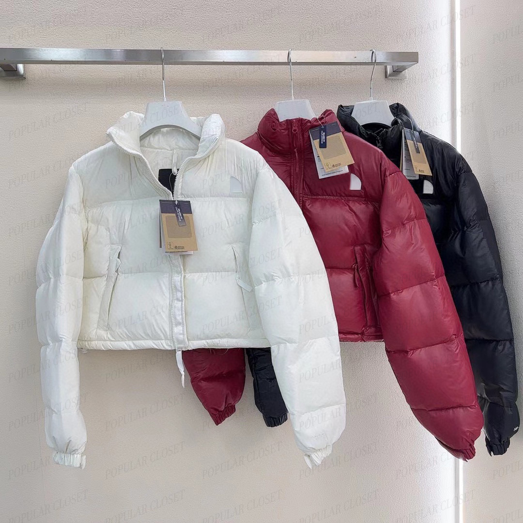 Embroidery North Womens Short Down Jackets Designer Classic Red Winter Coats Fashion Correct Letter Outerwear Keep Warm Parka Downs SML-image-906415738