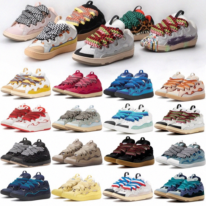 Designer 90s extraordinary shoes embossed Leather Curb sneakers mens womens shoe Rubber platform fashion scarpe schuhe Graffiti Leopard Outdoor Mens