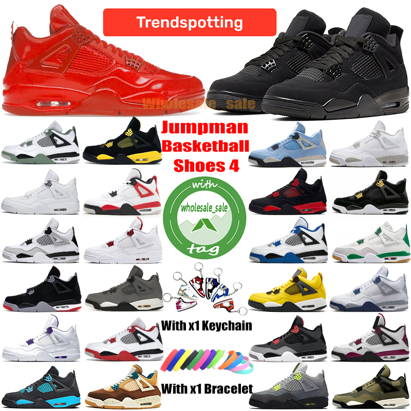 Special offer Black Cat 4 Jumpman 4s Basketball Shoes Mens Womens Designer Shoe University Blue Denim 1 1s Next Chapter Sneakers Sports Running Trai