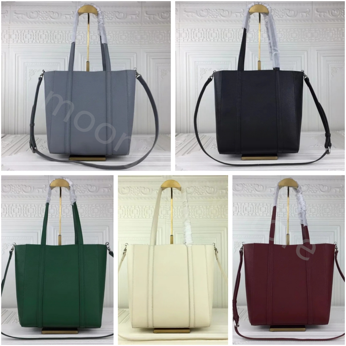 Premium Leather Bags Fashion Women's Tote Bag Shoulder Bags Handbag 19x6x23cm/25x10x28cm-image-906622760