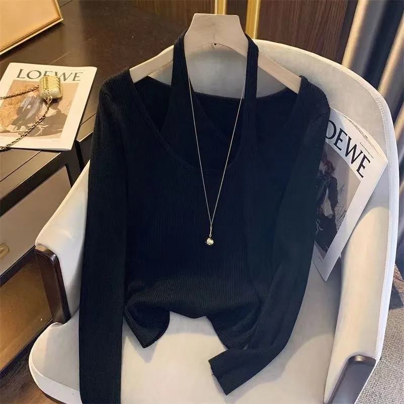 Women's Blouses Shirts Spring Fashion Irregular Solid Color O-neck Long Sleeve T-Shirt Women Clothes Elegant Patchwork Pullover Undercoat Ladie