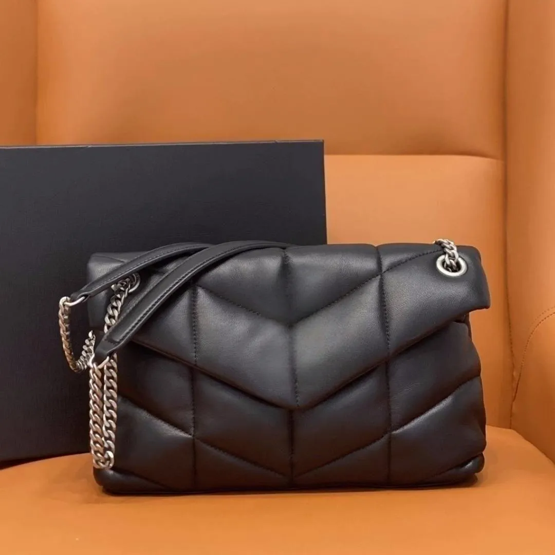 Top Designer Bag handbag loulou Puffer quilted Y Leather shoulder bags designer woman bag toy black Chain bags Lambskin Crossbody Mini Purse luxu-image-906651718
