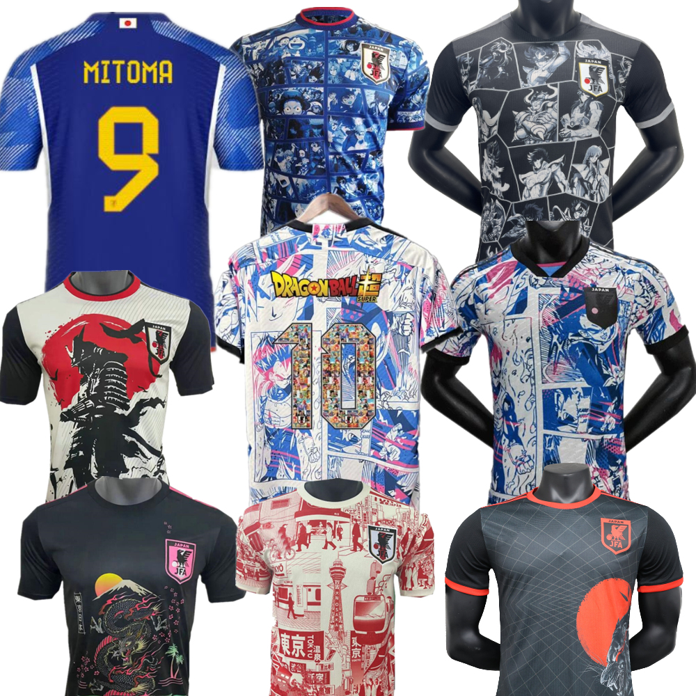 Soccer Jerseys Japan Jerseys Cartoon ISAGI ATOM TSUBASA MINAMINO ASANO DOAN KUBO ITO WOMEN KIDS KIT Japanese Special uniform 22 23 Football Shirt Player version 