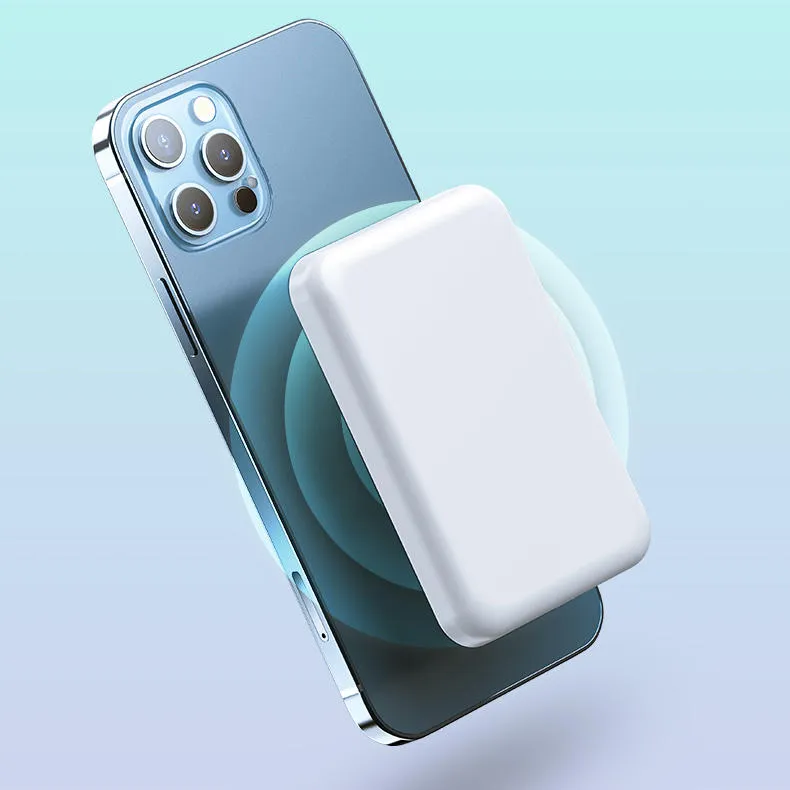Batterie externe avec chargeur sans fil pour iphone 12, 13 Pro Max, Mini téléphone portable