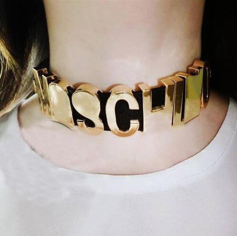 18K metal letter Charm Bracelets Fashion leather belt bracelet Designer Jewelry Bangle for Lady Black Hip hop punk wristband