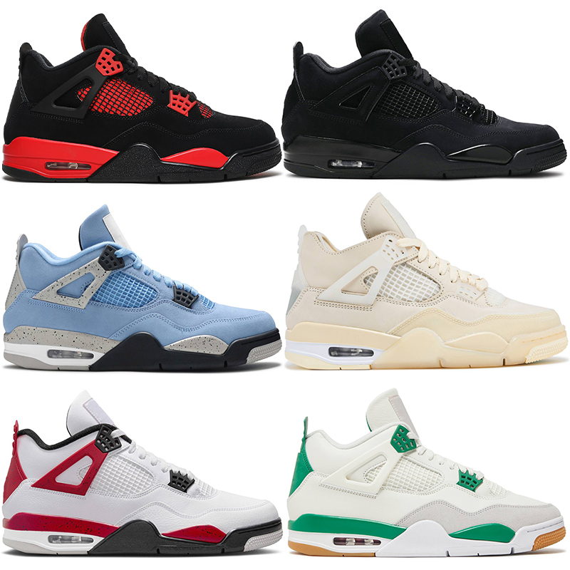 Cheaps Sale Sneakers Dupe 4s Black Cat Hommes Chaussures de basket-ball Designer Luxe Homme Entraîneur Hommes Baskes Dupes 5A Qualité No Box
