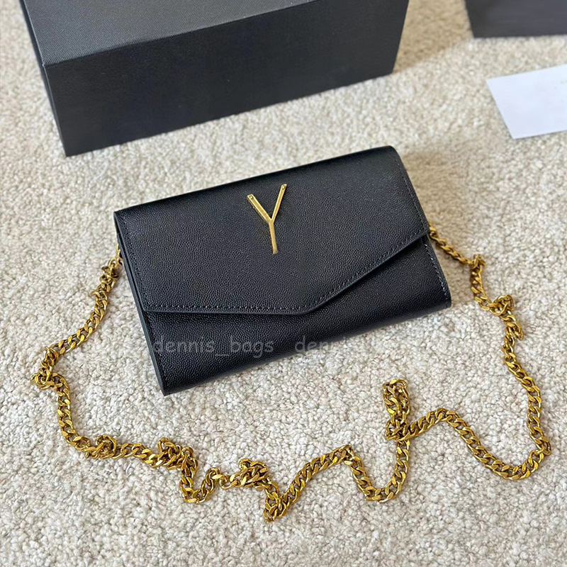 Designer Envelope Womens Crossbody Bags Shoulder Bag Grain Quilted Leather Crocodile Chain Handbag Woc Updown Ladies Clutch Wallets Gift Card Hol-image-908259630