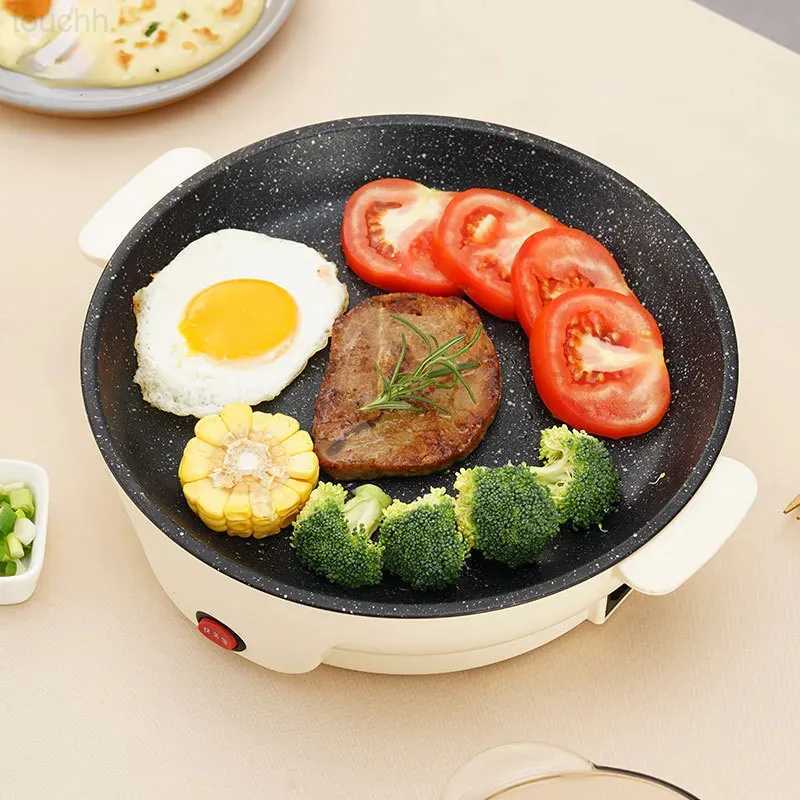 Cooking Appliances 220V Multifunction Electric Frying Pan Skillet Non-Stick Grill Fry Baking Roast Cooker Barbecue Cooking Kitchen Multicooker L2-image-906868927