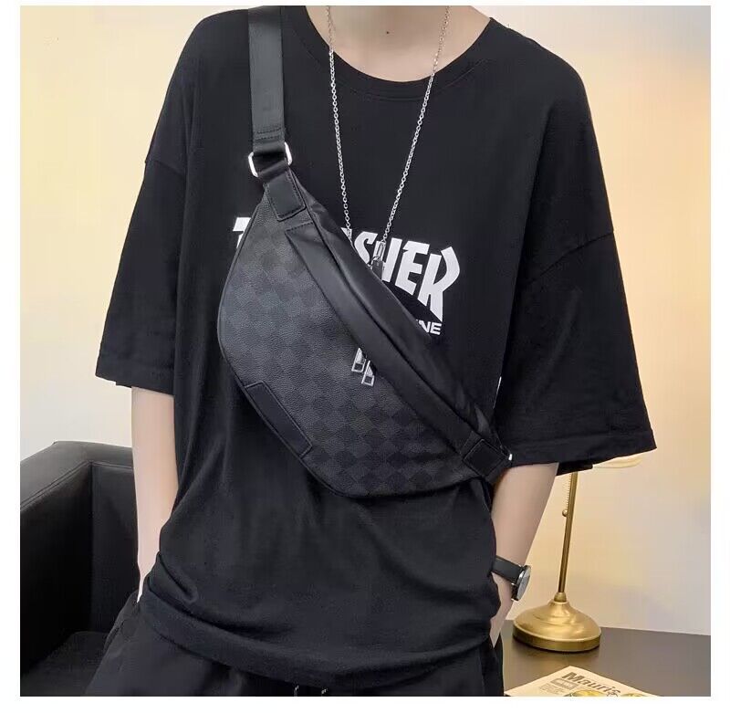 Sac à ceinture Bumbag Designer Mens Crossbodybody Sac authentique en cuir de créateur de sacs de sac