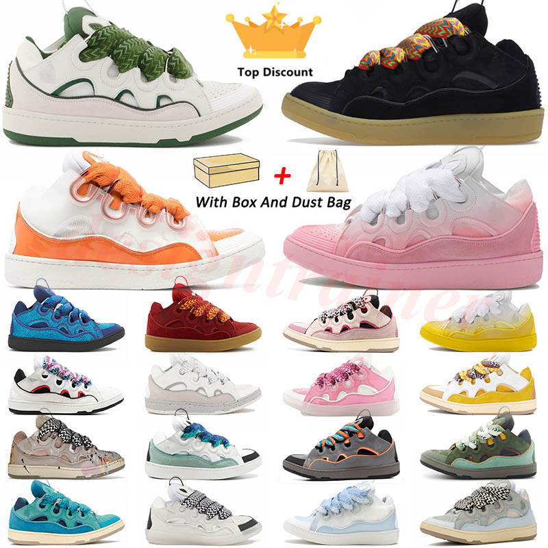 Designer Curb Baskets Chaussures Habillées En Cuir Pour Hommes Femmes Luxe Paris Plate-Forme Casual Sneaker En Relief Nappa Veau Extraordinaire L