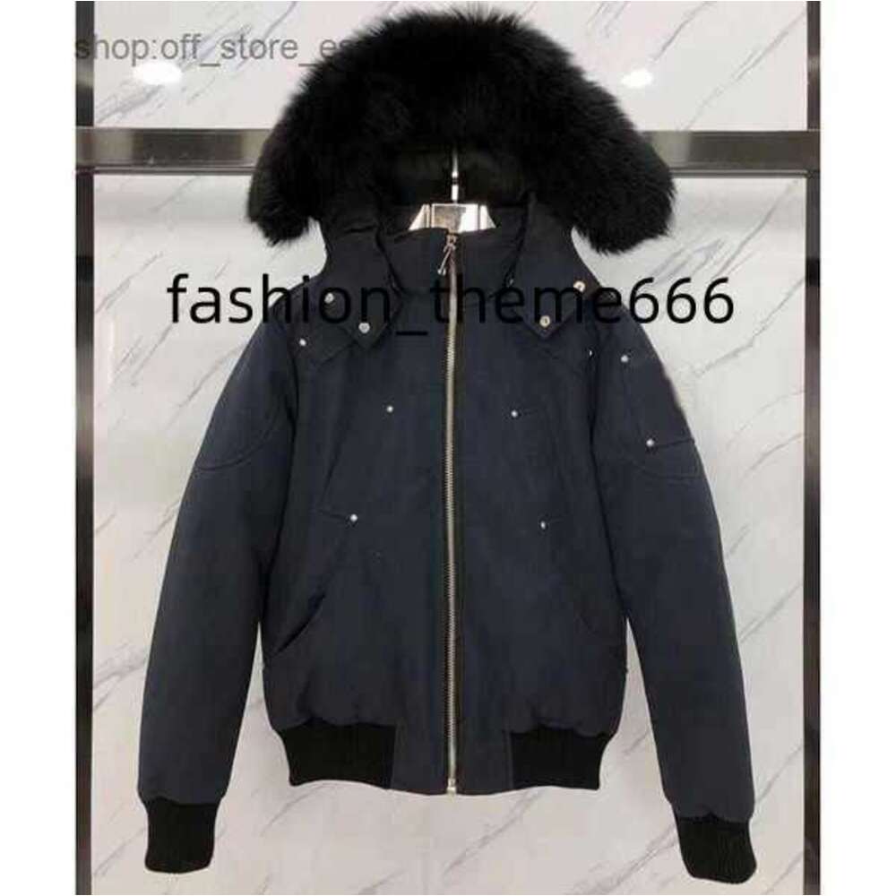 Down Jacket Mooses Knuckles Men's Fur Collar Parka Winter Waterproof White Duck Coat Canada Fashion Men and Women Couples Casual Version to Kee