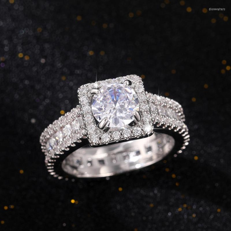 

Wedding Rings CAOSHI Stylish Lady Proposal Ring Brilliant Crystal Jewelry For Ceremony Fashion Modern Style Accessories Engagement