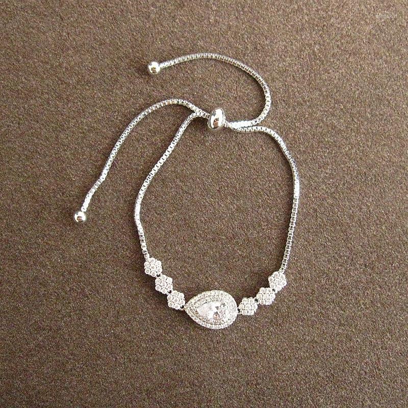 

Bangle Luxury Zirconia Classical Simplified Raindrop Bracele Wedding/Party/dinner Jewelry For Women's Accessaries BLC026