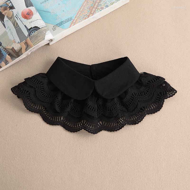 

Bow Ties Autumn Winter Shawl Lace St Collar False Women Versatile Wooden Ear Edge